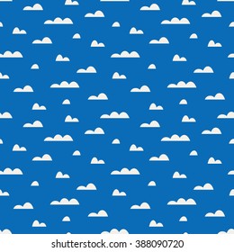 seamless pattern with clouds