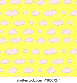 Seamless pattern of clouds 