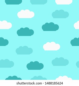 Seamless pattern Clouds Sky Seamless Background 