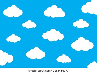 seamless pattern of clouds vector illustration