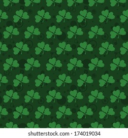 Seamless pattern of clover