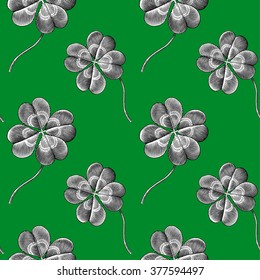 seamless pattern with clover