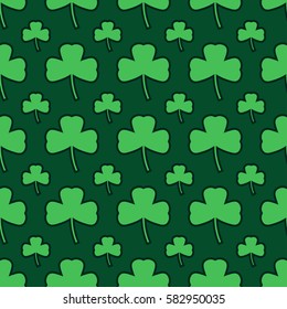 Seamless pattern with clover