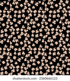 Seamless pattern with the clover leafs. Fashion background. Vector illustration.