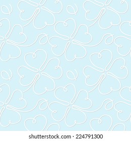 seamless pattern with clover leaves
