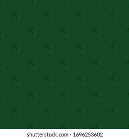 Seamless pattern with clover leaves. Modern background with repeating elements for packaging, printing, fabric. Vector illustration