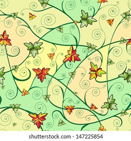 Seamless pattern with clover leaves for st.Patrick's Day.