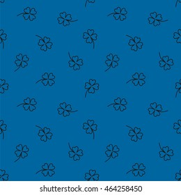 Seamless pattern with clover. Vector illustration