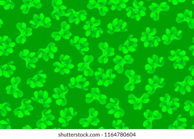 Seamless pattern of the cloverleaf