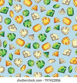 Seamless pattern, clovers for St. Patricks Day, vector