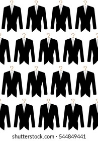seamless pattern coats ,clothes shop texture tuxedo,suit,jacket, for men, businessman