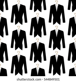seamless pattern coats ,clothes shop texture tuxedo,suit,jacket, for men, businessman