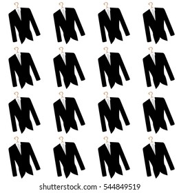seamless pattern coats ,clothes shop texture tuxedo,suit,jacket, for men, businessman