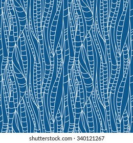 seamless pattern with cobwebs and leaves of corn or the bark of a tree. You can change the background