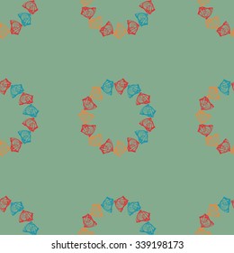 seamless pattern with cockleshells 