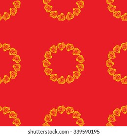 seamless pattern with cockleshells 