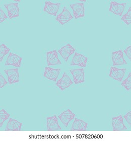 seamless pattern with cockleshells 