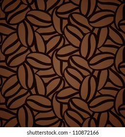 seamless pattern with coffee beans