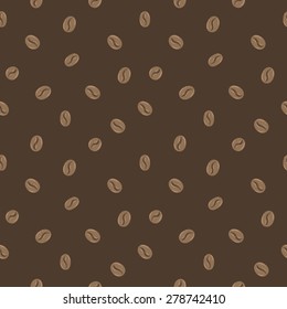 seamless pattern with coffee beans