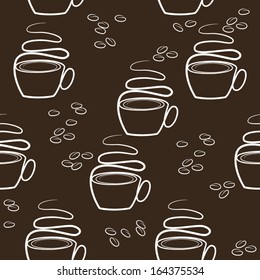 seamless pattern coffee cup