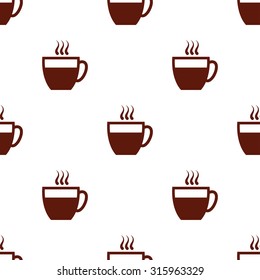 seamless pattern with coffee cup