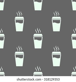 seamless pattern with coffee cup