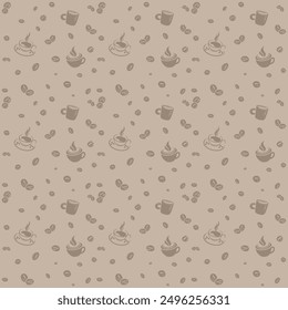 seamless pattern coffee vector illustration art