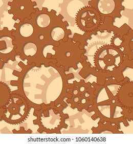 Seamless pattern: Cogwheels