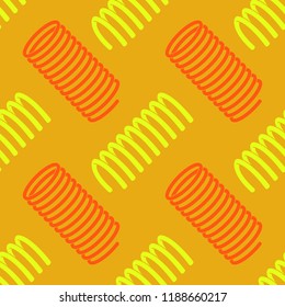 Seamless pattern with coil Springs for your design