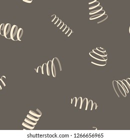 Seamless pattern with coil Springs for your design