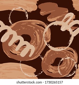 Collage de patrones sin brillo con elementos brillantes y coloridos para el diseño de textiles, cubiertas, impresión. Patrón sin foco. Estilo gitano y brasileño colorido