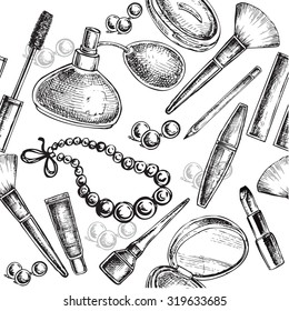 "seamless pattern collection of beauty" for design