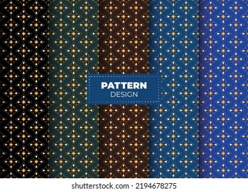 Seamless pattern collection. Geometrical design backgrounds set. Organic Rounded Lines Colors Abstract design