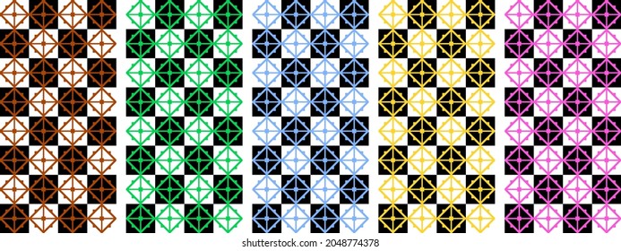 seamless pattern collection. vector illustration. banner, dress, jersey, fashion, phone case, cloth table, book cover, print, etc
