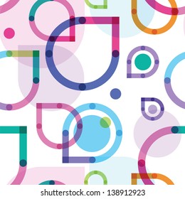 seamless pattern from color abstract petals