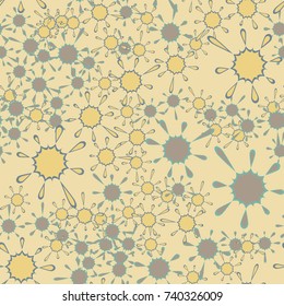 Seamless pattern. Color blots with a spray.