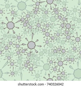 Seamless pattern. Color blots with a spray.