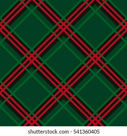 Seamless pattern color checkered. Merry Christmas and Happy New Year decoration. Vector backdrop. Cell scottish tartan.