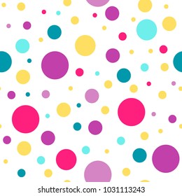 Seamless pattern of a color circles