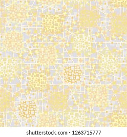 Seamless pattern. Color composition of the pillow elements. Background from a convex lattice.