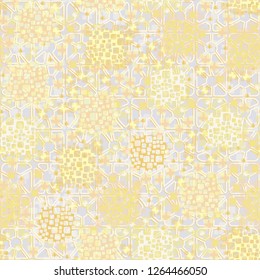 Seamless pattern. Color composition of the pillow elements. Background of four-sided graphic elements.