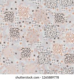 Seamless pattern. Color composition of the pillow elements. Background consisting of lines and brush strokes.