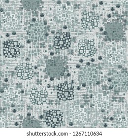 Seamless pattern. Color composition of the pillow elements. Background consisting of pseudo-relief wavy lines.