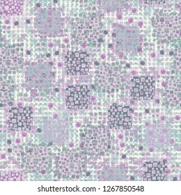 Seamless pattern. Color composition of the pillow elements. Background consisting of stars and circles.