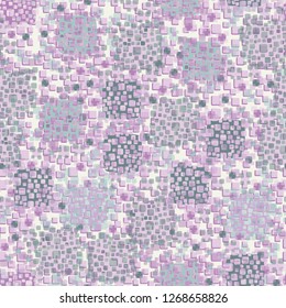Seamless pattern. Color composition of the pillow elements. Background consisting of pseudoconvex squares.