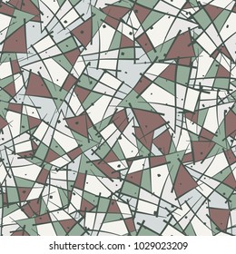 Seamless pattern. Color crooked. Marble chips. Stone cut. Chaos. Fashionable camouflage.