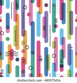 seamless pattern from the color crossed sticks with linear eleme