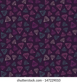 Seamless pattern with color diamonds. Vector illustration