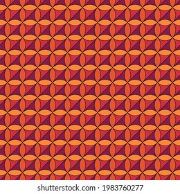 Seamless pattern. Color figures ornament. Ovals and triangles backdrop. Ethnic motif. Patchwork wallpaper. Geometric background. Digital paper for textile print, web designing. Vector