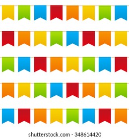Seamless pattern with color flags